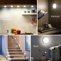(Buy 1 Get 1 GIFT FREE) 🤩 USB Rechargeable LED Motion Sensor Light – Wireless Smart Night Lamp with Auto On/Off