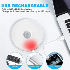 (Buy 1 Get 1 GIFT FREE) 🤩 USB Rechargeable LED Motion Sensor Light – Wireless Smart Night Lamp with Auto On/Off