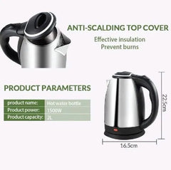 Electric Automatic Switch Jug Kettle – 2L Stainless Steel Hot Water Kettle