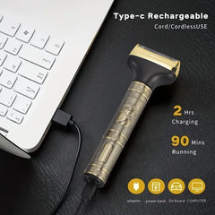 3-in-1 Professional T9 Dragon Style Trimmer for Men | USB Rechargeable Beard & Grooming Kit