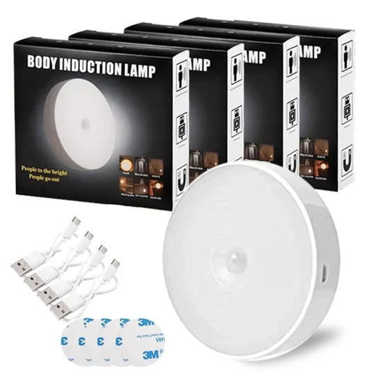 (Buy 1 Get 1 GIFT FREE) 🤩 USB Rechargeable LED Motion Sensor Light – Wireless Smart Night Lamp with Auto On/Off