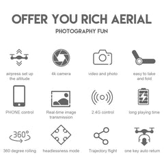 Foldable New E88 Pro RC Drone with Lights &  1080 HD Camera